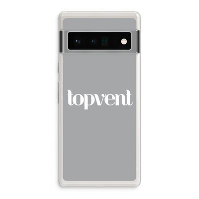 Topvent Grijs Wit: Google Pixel 6 Pro Transparant Hoesje