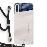 Stone White: Samsung Galaxy A70 Transparant Hoesje met koord Stone White: Samsung Galaxy A70 Transparant Hoesje met koord