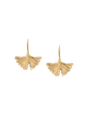 Aurelie Bidermann boucles d'oreilles "Tangerine" en laiton plaqué or 18ct - Métallisé