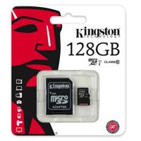 Micro SD kaart met adapter Kingston SDC10G2/128GBSP 128 GB