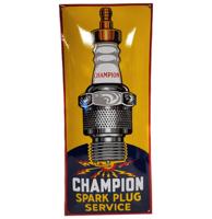 Champion Spark Plug Enamel Sign - 70 x 30 cm Champion Spark Plug Enamel Sign - 70 x 30 cm
