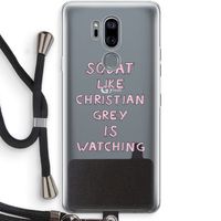 Christian Grey: LG G7 Thinq Transparant Hoesje met koord