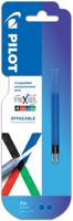 Pilot vullingen voor Frixion Ball 4-kleurenroller, fijn, blauw, pak van 2 stuks