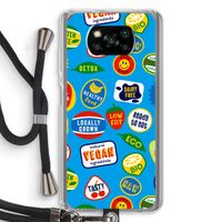 Fruitsticker: Xiaomi Poco X3 Pro Transparant Hoesje met koord