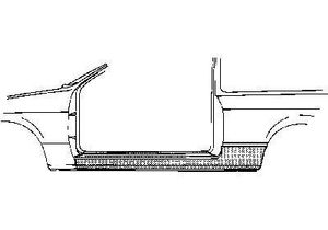 Oversizedeel Bmw 02 66/77 Dorpel 2d 060203