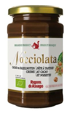 Nocciolata Chocolade hazelnoot pasta bio (270 gr)