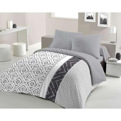ETHNO microvezel dekbedset - 1 dekbedovertrek 240 x 260 cm + 2 kussenslopen 63 x 63 cm - Grijs