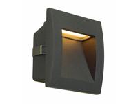 SLV Inbouwlamp vierkantDownunder Out S led antraciet - 233605