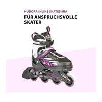 Hudora skeelers mia zwart/paars, maat 37-40