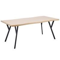 Beliani-ALTON-Rechthoekige eettafel-Lichthout-180 x 90 cm-MDF - thumbnail