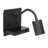 Steinhauer Bedlamp zwartUpround met oplader en usb - 3654ZW