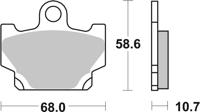 BREMBO Remblokken, voor de moto, Road Organisch 07YA1011