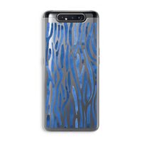 Blauwe nerven: Samsung Galaxy A80 Transparant Hoesje