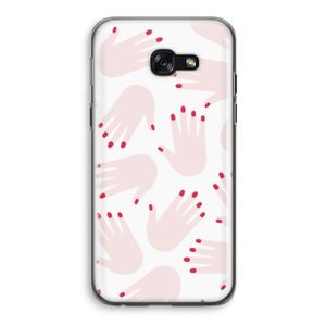 Hands pink: Samsung Galaxy A5 (2017) Transparant Hoesje