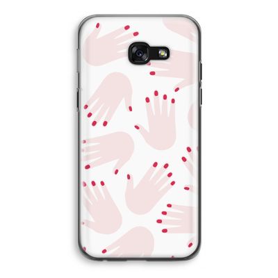 Hands pink: Samsung Galaxy A5 (2017) Transparant Hoesje