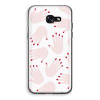 Hands pink: Samsung Galaxy A5 (2017) Transparant Hoesje