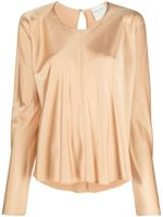 Forte Forte blouse en satin à encolure ronde - Tons neutres