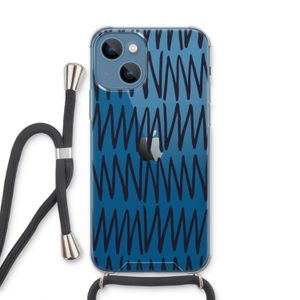 Marrakech Zigzag: iPhone 13 Transparant Hoesje met koord