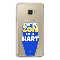 Laat de zon in je hart: Samsung A3 (2017) Transparant Hoesje Laat de zon in je hart: Samsung A3 (2017) Transparant Hoesje