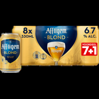 Affligem Blond Bier Blik 7+1 x 330ml Voordeelpack bij Jumbo