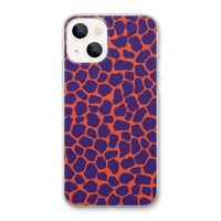 Purple Giraffe: iPhone 13 Transparant Hoesje
