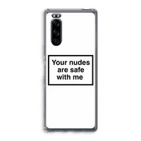 Safe with me: Sony Xperia 5 Transparant Hoesje