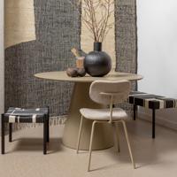 WOOOD Ronde Eettafel 'Jorre' 120cm, kleur Military Brown
