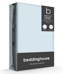 Beddinghouse Splittopper Hoeslaken Jersey-Lycra Lightblue-160 x 200/220 cm