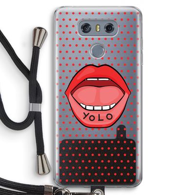 Yolo Denise: LG G6 Transparant Hoesje met koord