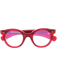 Cutler & Gross lunettes de vue 1390 à monture ronde - Rouge