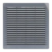 Ventilatierooster EDM 87703 Grijs 15 x 15 cm