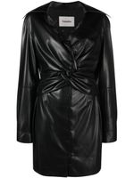 Nanushka robe courte Marto en cuir artificiel - Noir