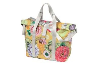 Basil bloom field fietshandtas - duurzaam, compact, geel