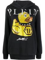 Philipp Plein hoodie à logo imprimé - Tons neutres