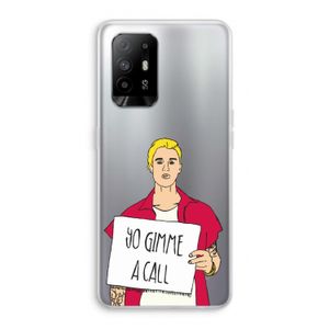 Gimme a call: Oppo A95 5G Transparant Hoesje