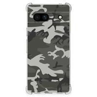 Google Pixel 7A Doorzichtige Silicone Hoesje Army Light - thumbnail