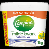 Campina Volle Milde Kwark Naturel Voordeelpak 1 kg bij Jumbo