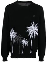 Philipp Plein pull Hawaii en jacquard - Noir