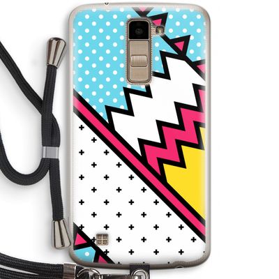 Pop Art #2: LG K10 (2016) Transparant Hoesje met koord