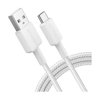 Anker 322 USB-A to USB-C Cable Nylon 1.8M Oplader Wit