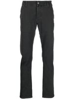 Jacob Cohën pantalon droit à effet délavé - Gris