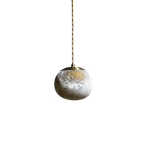 Contain - Salty Ball Amber ø140 Gouden kabel Hanglamp