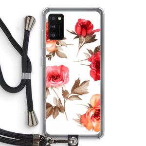Roosjes: Samsung Galaxy A41 Transparant Hoesje met koord