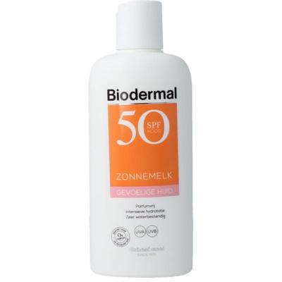 Biodermal Zonnemelk gevoelige huid SPF50+