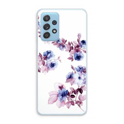 Waterverf bloemen: Samsung Galaxy A73 Transparant Hoesje