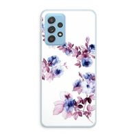 Waterverf bloemen: Samsung Galaxy A73 Transparant Hoesje