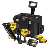 DeWALT DCK246P2T Accu Combiset Afwerktacker DCN660 en Constructietacker DCN930 18V 5.0Ah in Koffer