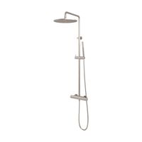 Regendouche Brauer Brushed Showerpipe met Thermostaat 30 cm Geborsteld Nikkel Brauer - thumbnail