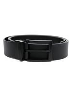 Emporio Armani ceinture en cuir à design réversible - Noir