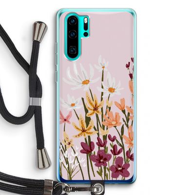 Painted wildflowers: Huawei P30 Pro Transparant Hoesje met koord